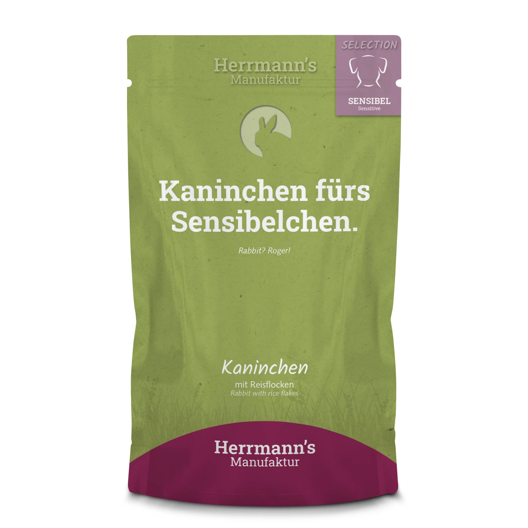 Herrmann's Selection Sensitive Kanin 150 g – monoproteinfoder med viltfångad kanin
