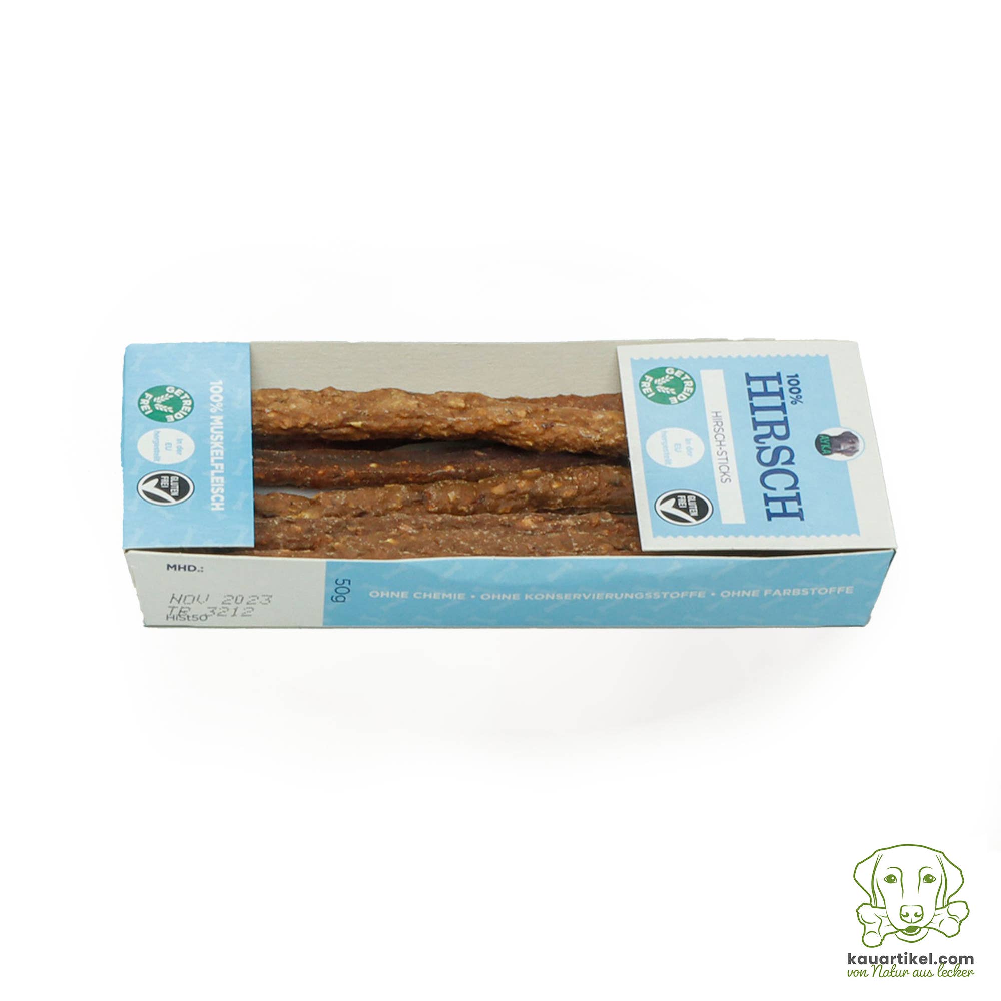 Hjortpinnar 50 g – monoprotein hundgodis