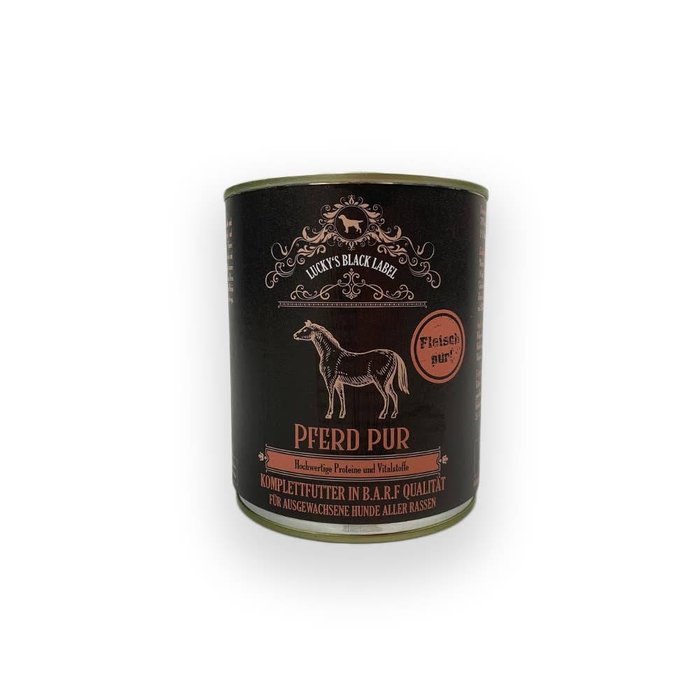 Black Label Häst 800 g – Våtfoder med rent hästkött