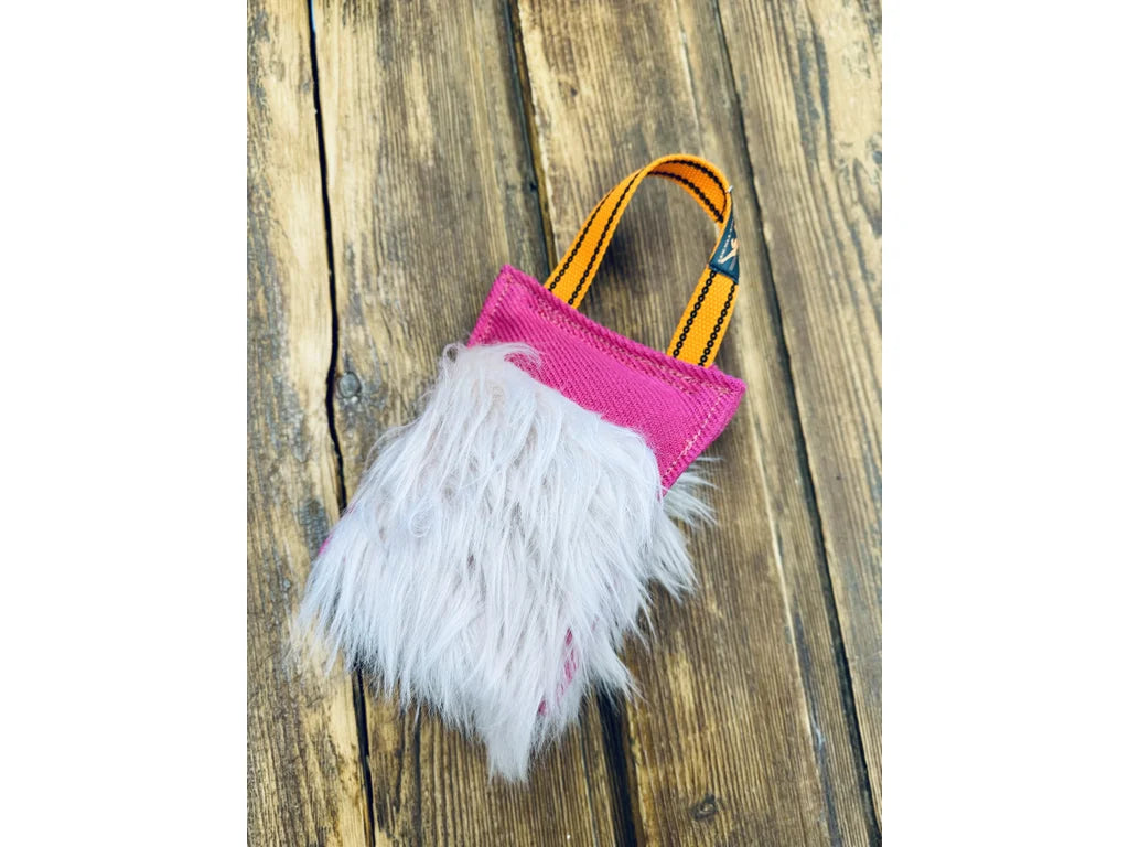 Kampkudde med fuskpäls för hund – HANG WIDE Rosa Limited Edition