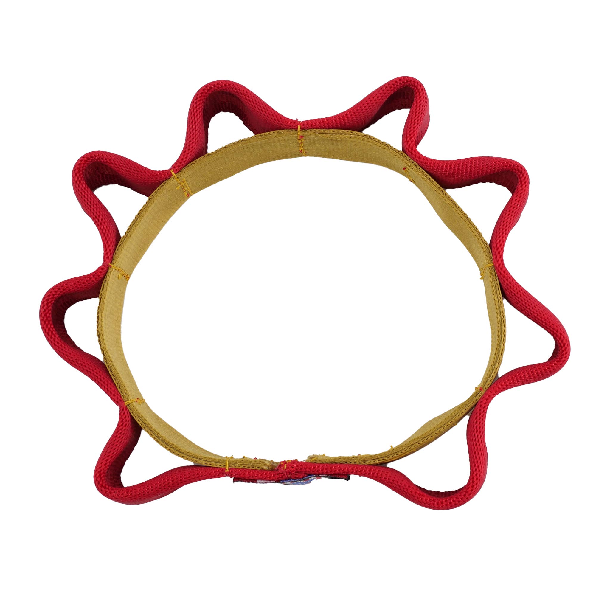 Seatbelt 2 Tone Sprocket Tug Flyer | Interaktiv drag- & kastleksak för starka käkar