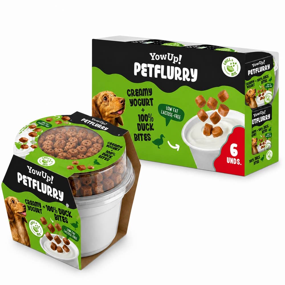 PetFlurry Anka – krämigt yoghurtsnack med ankbitar för hundar