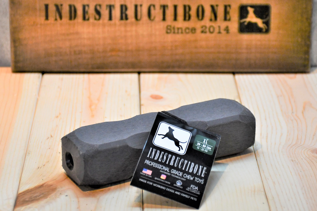 Indestructibone™ XL – Extremt hållbar tuggleksak med garanti | För hundar 14–23 kg (30–50 lbs)