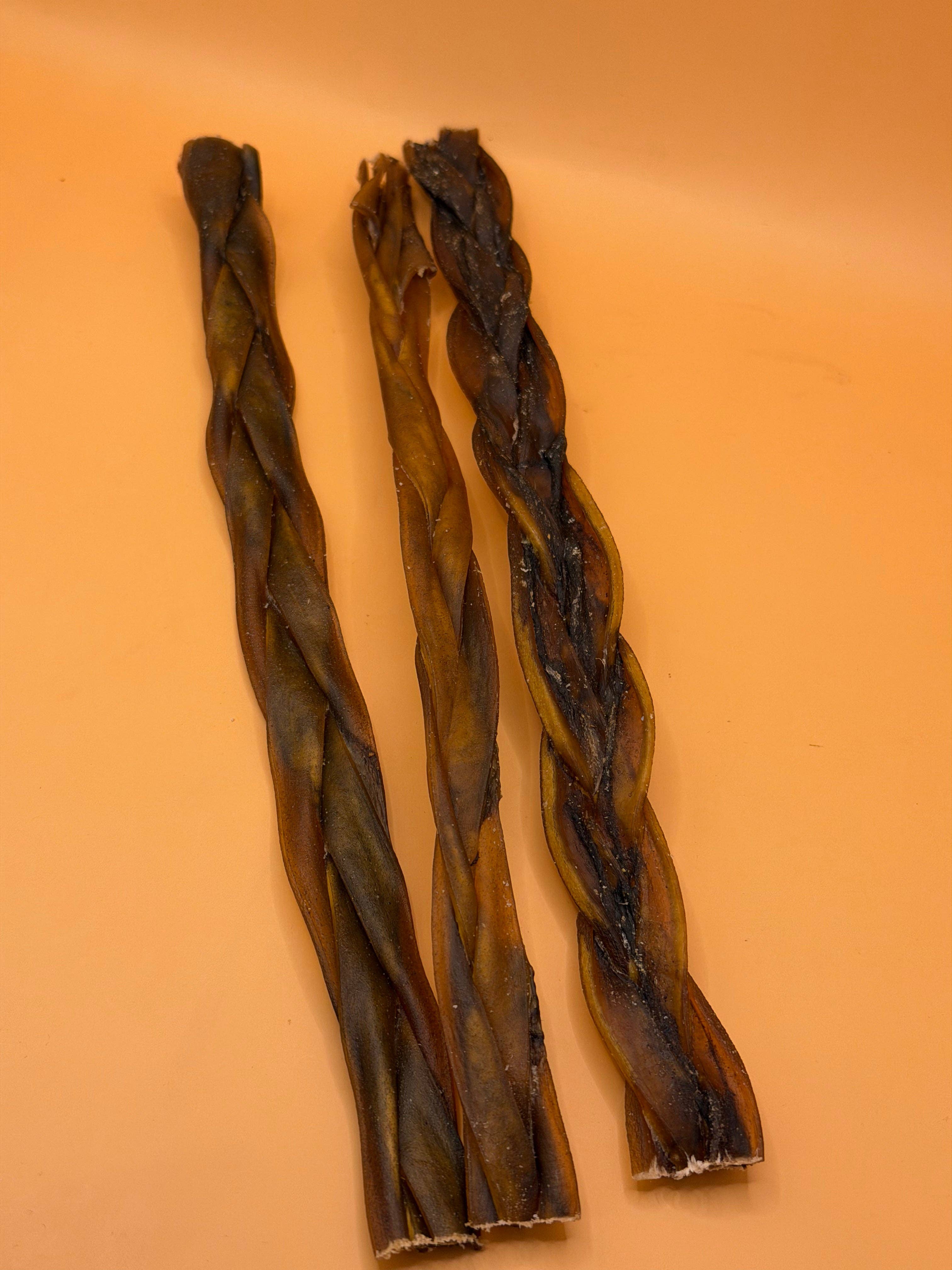 Flätad kamelhud 30 cm | Naturligt hundtugg