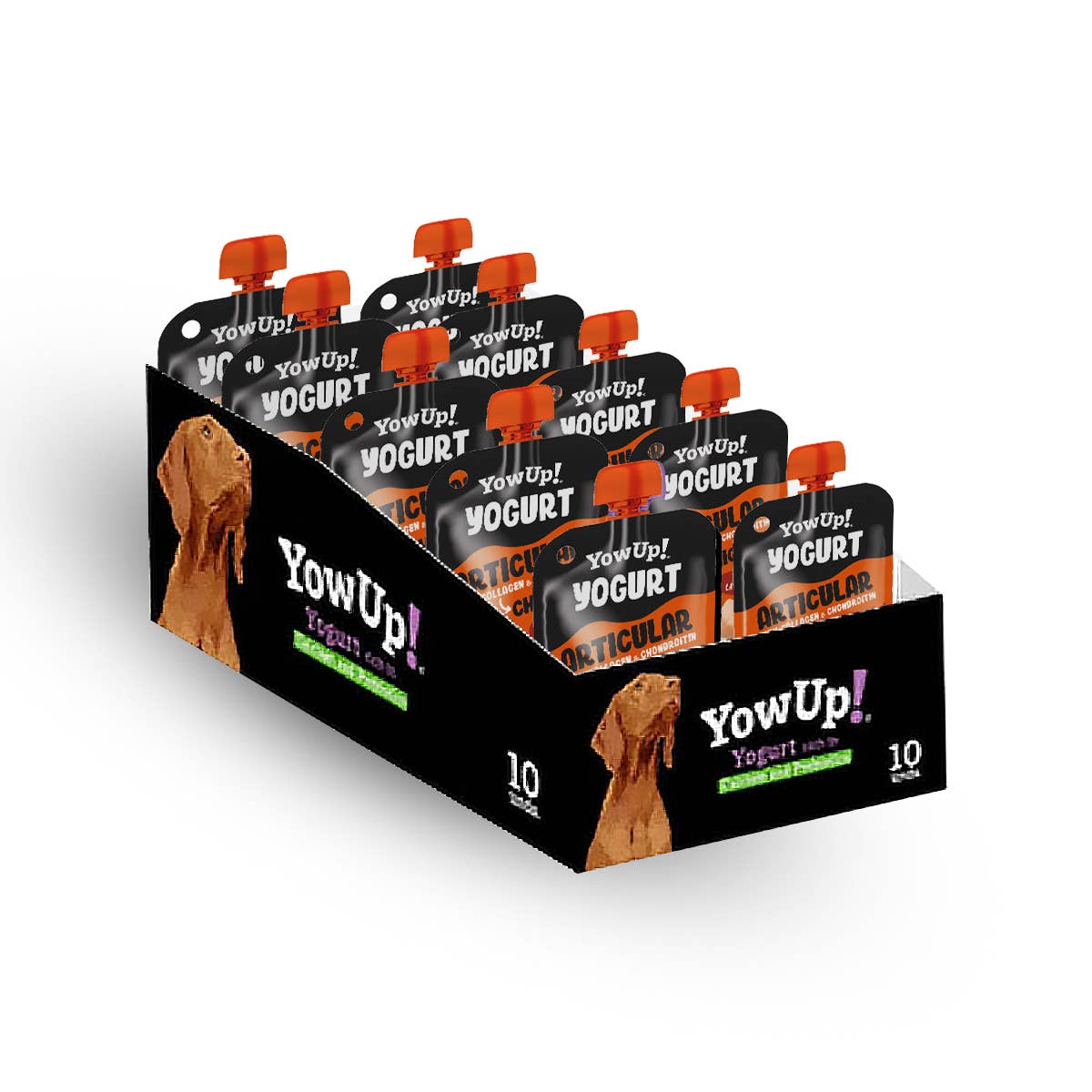 YowUp Fit & Vital – Laktosfri yoghurt med kollagen & glukosamin för hund