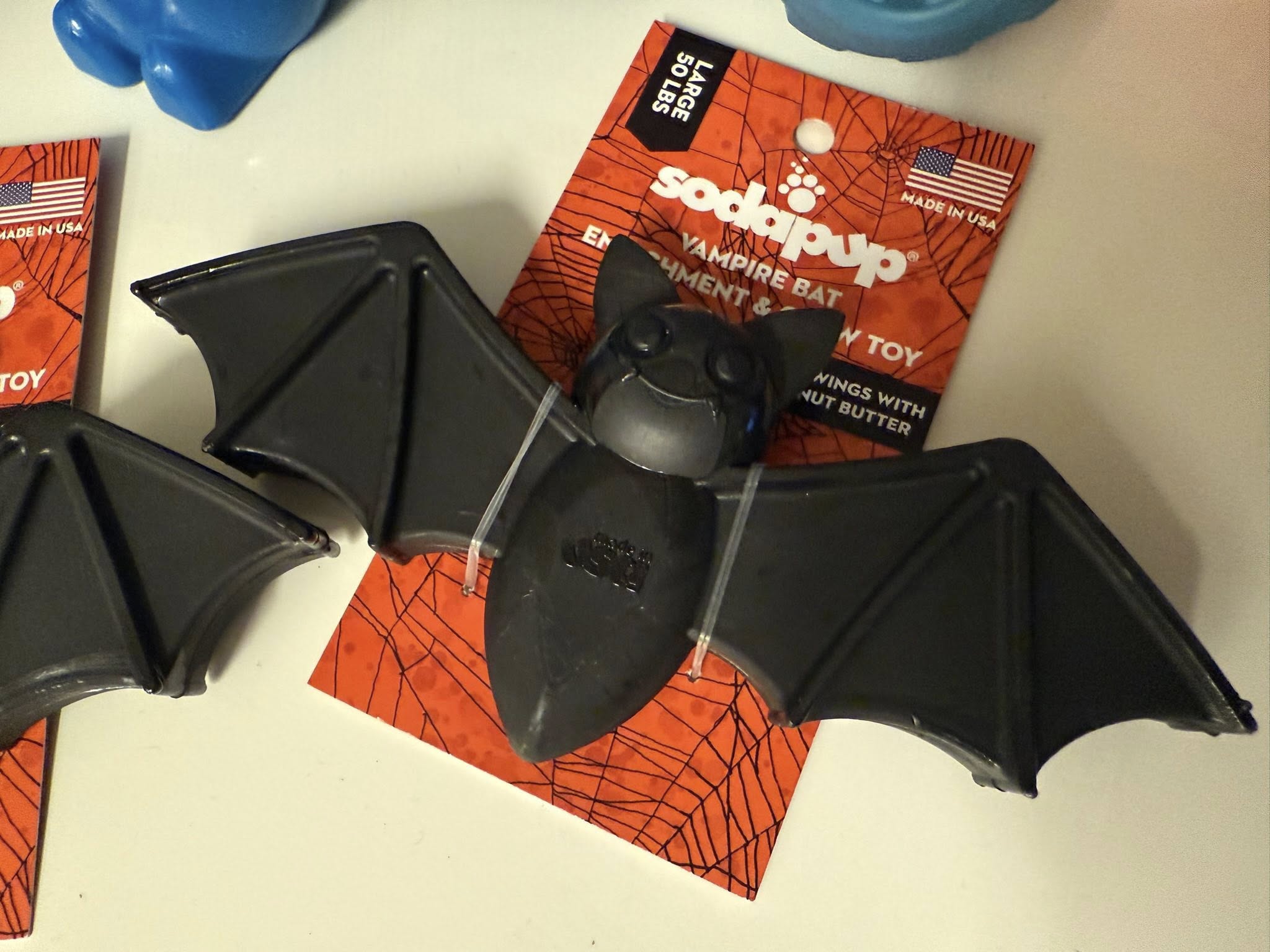 SodaPup Halloween Bat – Hållbar nylontuggleksak för hundar