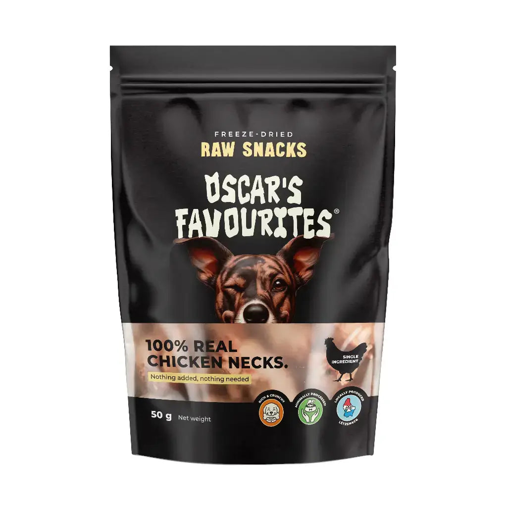 Frystorkade Kycklinghalsar 65 g – naturligt hundgodis av 100 % kyckling