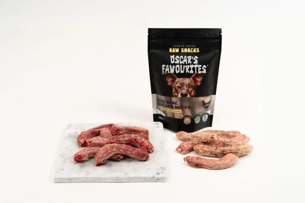 Frystorkade Kycklinghalsar 65 g – naturligt hundgodis av 100 % kyckling