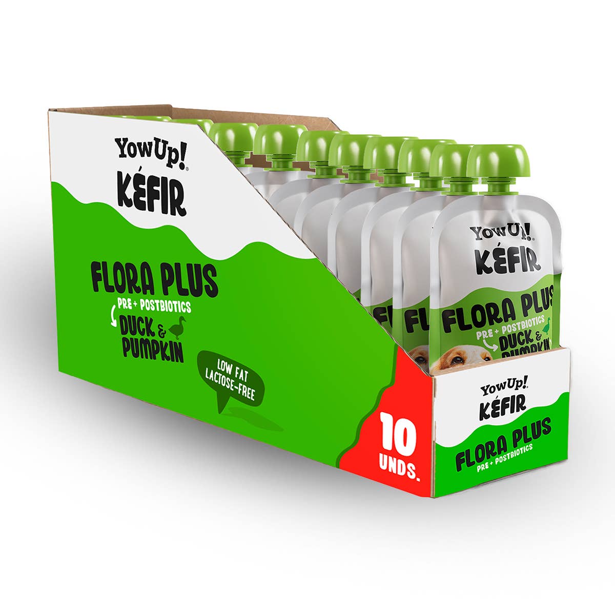 YowUp! Kéfir Pumpa & Anka – Laktosfri kéfir för hund med prebiotika