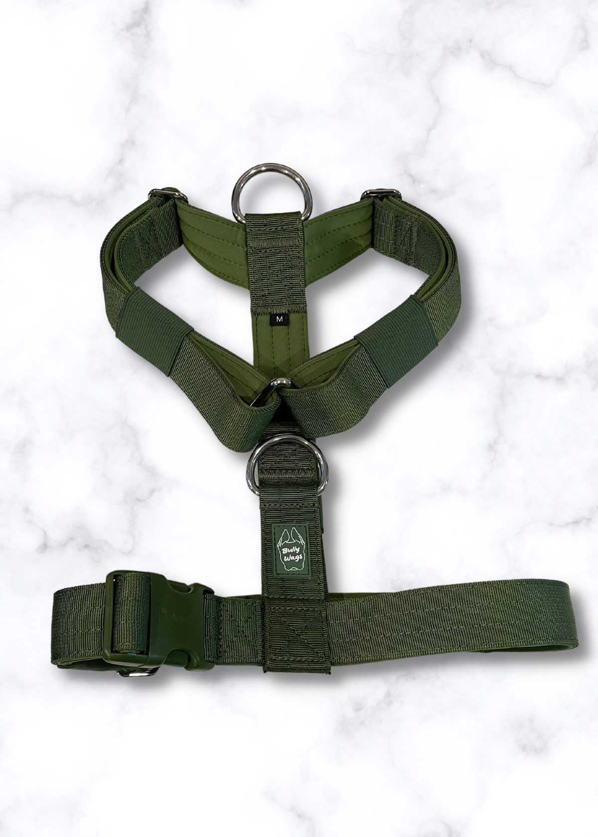 Bully Wags - Y Strap Äventyr Sele - Kaktus Grön: Kaktus Grön / Liten
