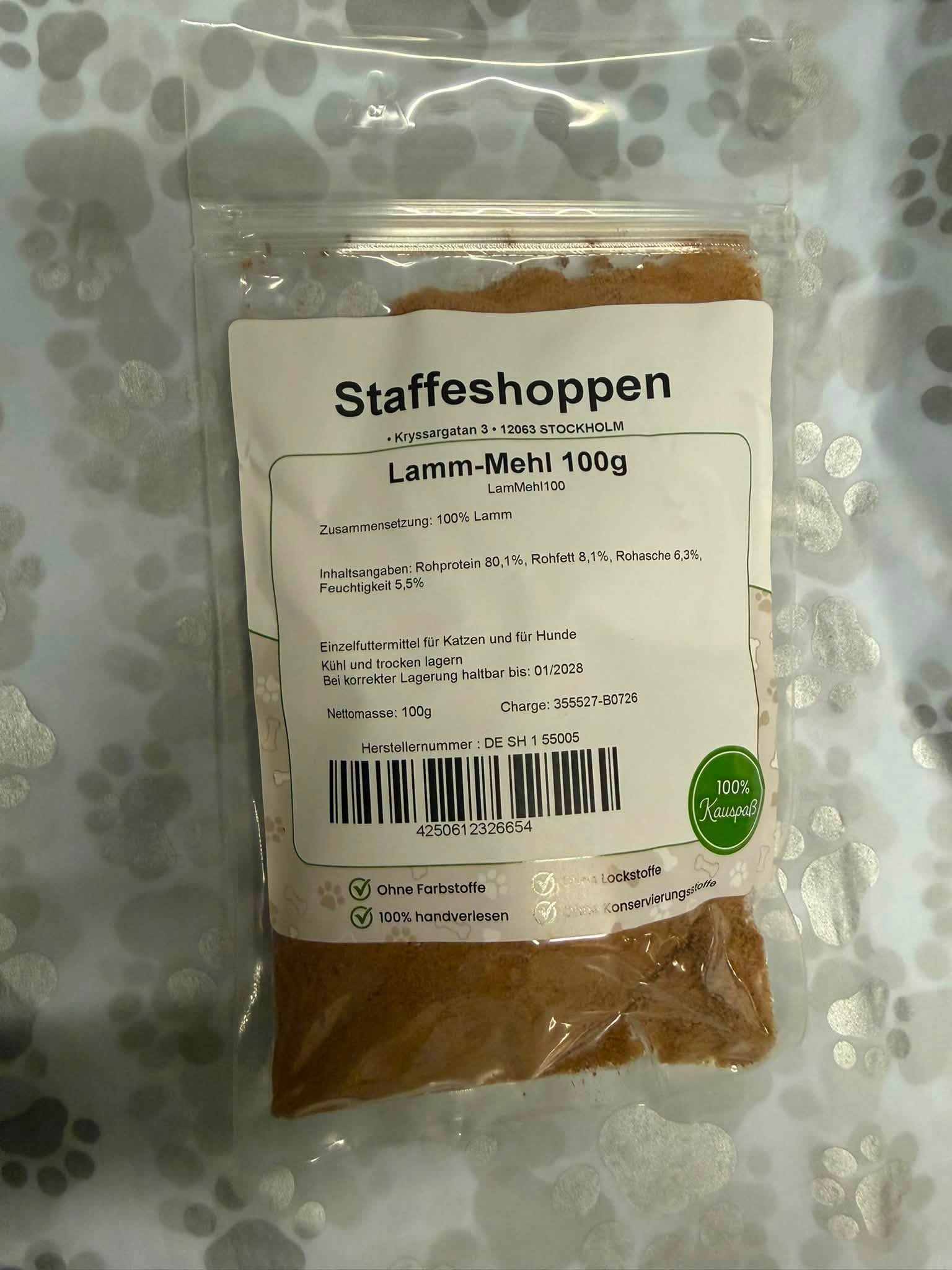 Laxmjöl – Monoprotein Fodertopping av 100 % Lax 100 g