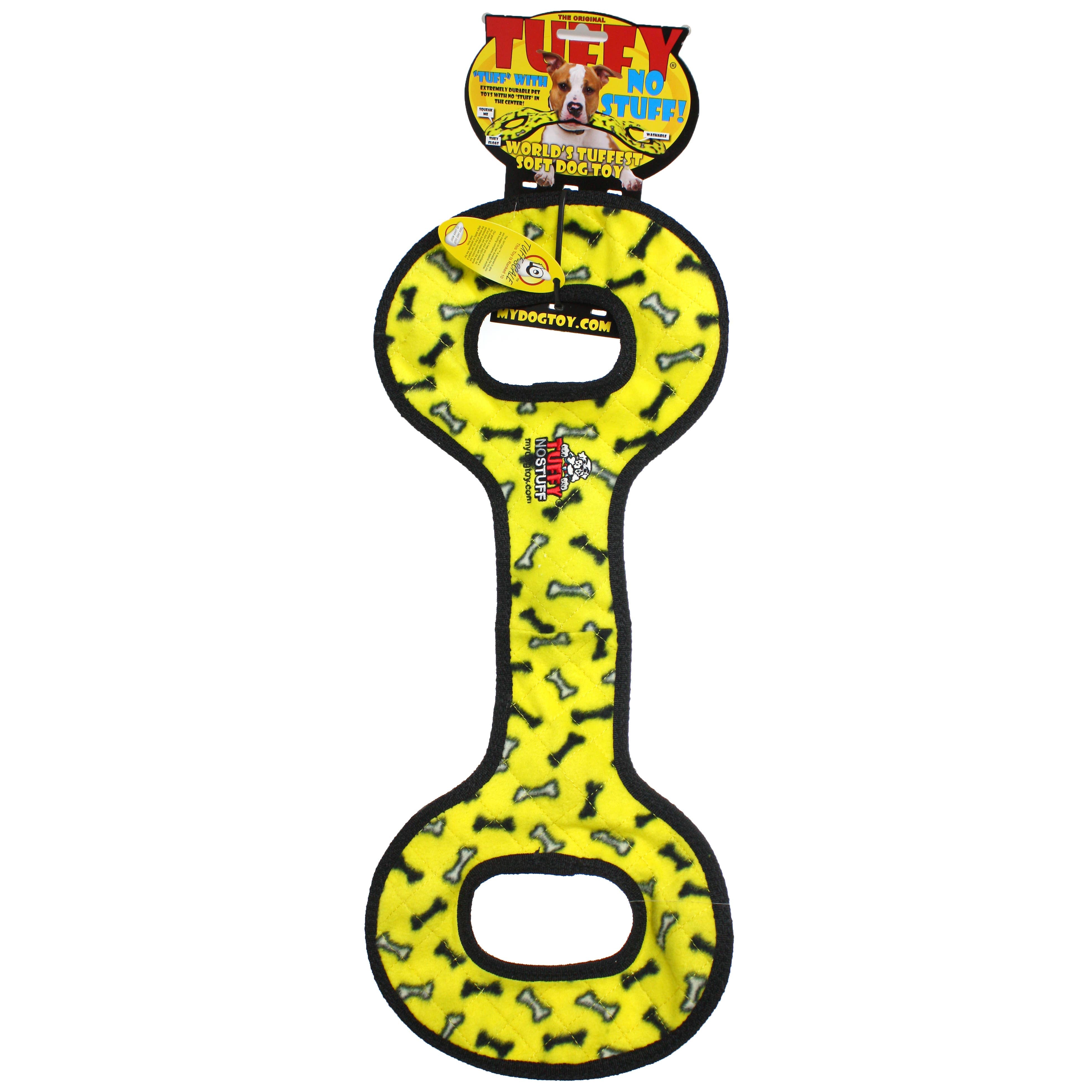 Tuffy No Stuff Ultimate Tug-O-War – Gul pipande dragleksak