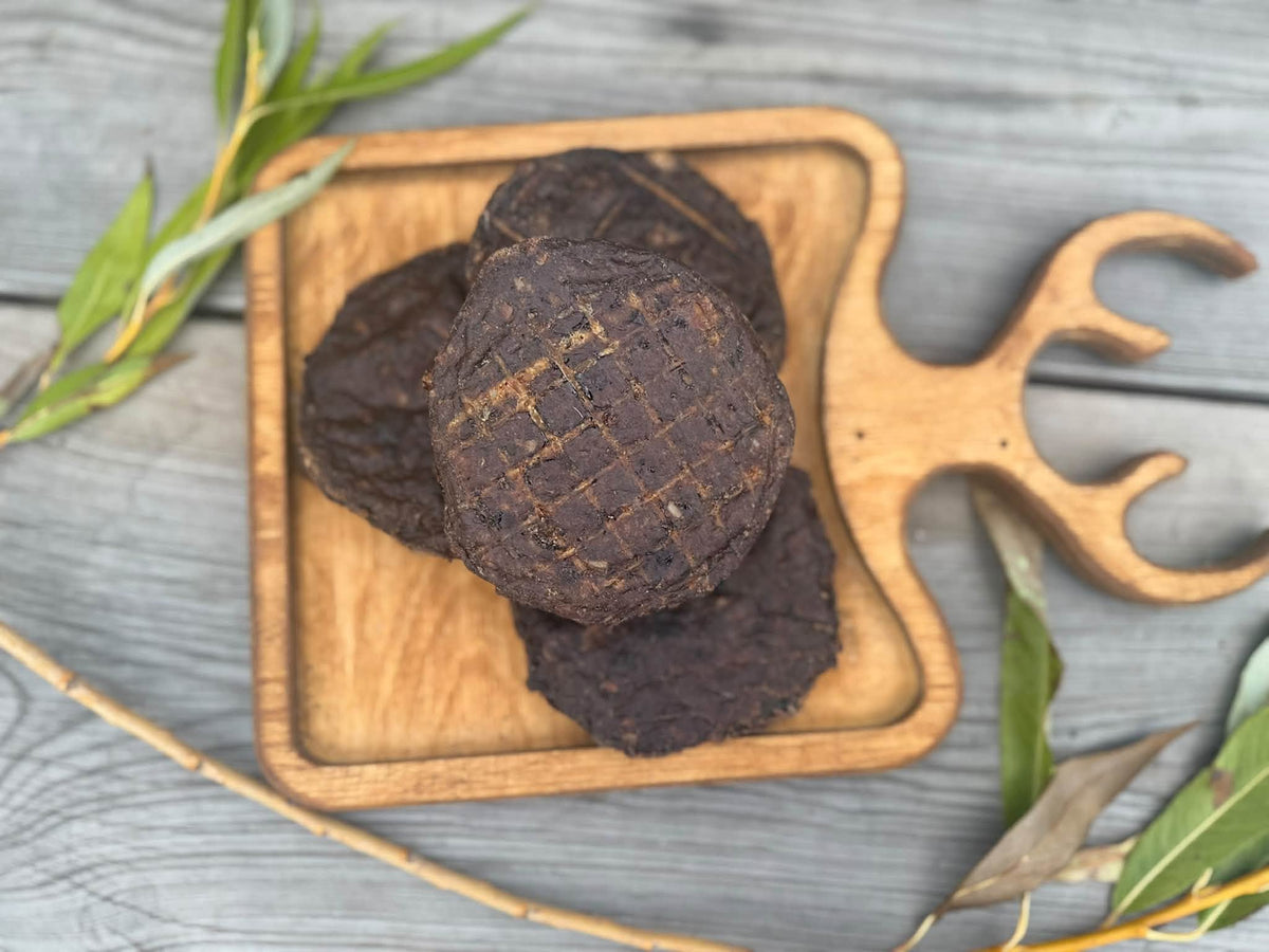 Emmzo Vomburgare 4-pack â đžđȘ Svenskt naturligt hundgodis av vom | Staffeshoppen