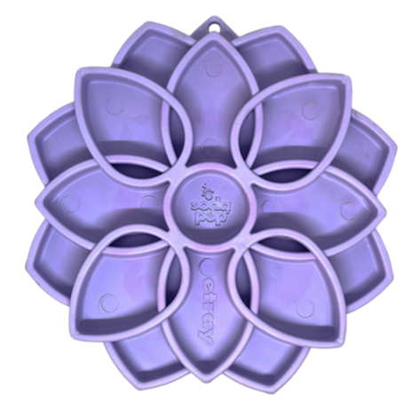 SodaPup Dog Toys - Mandala ”Softie” eTray berikningsbricka för hundar: Ljusrosa