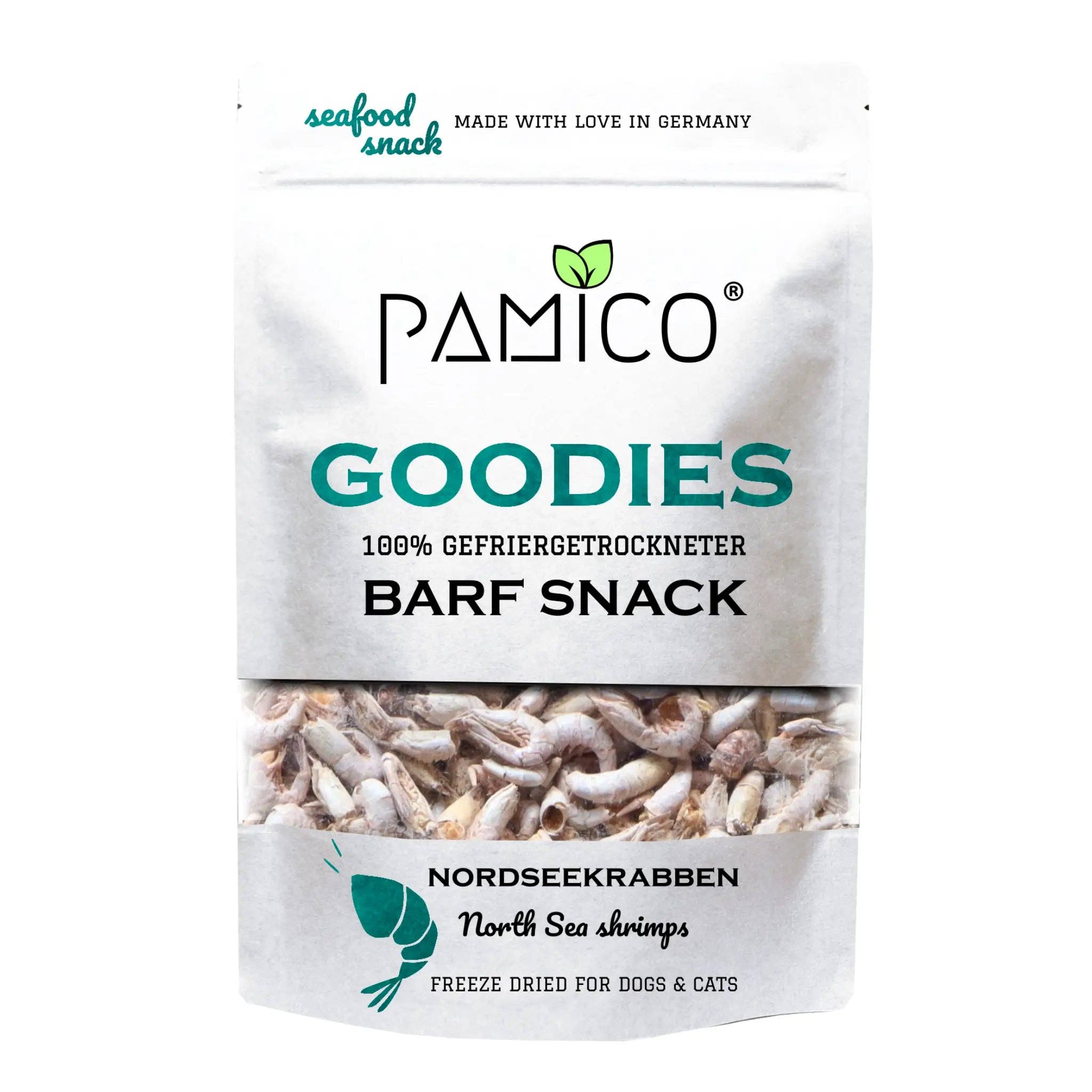 Pamico – Frystorkade Nordsjöräkor | BARF Snack för hundar & katter