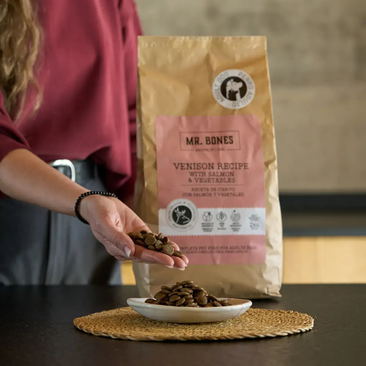 Mr.Bones - Natural Pet Products - Torrfoder för hundar – Spannmålsfritt recept med rådjur