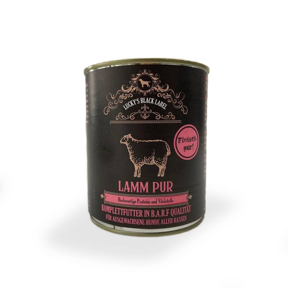 Lucky-Pet Black Label Lamm 800 g – Våtfoder med lamm