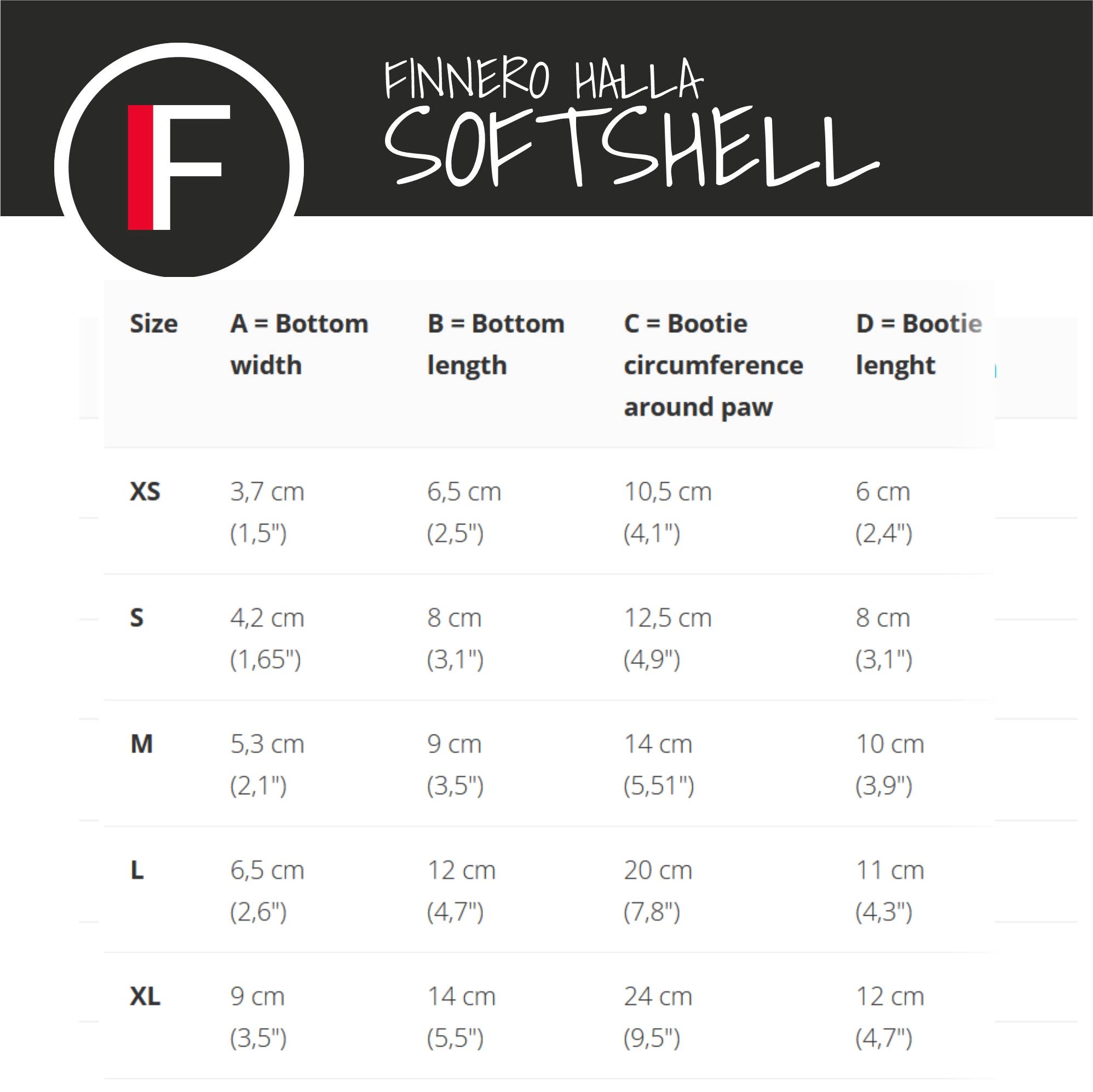 FINNERO HALLA Softshell Hundskor, 4 st/förpackning