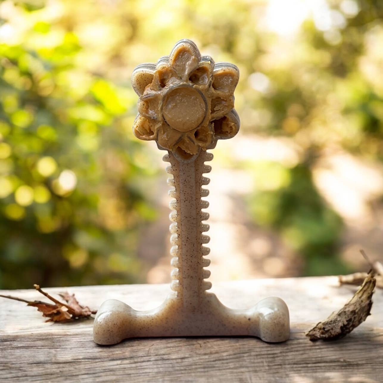 SodaPup Dog Toys - Honey Bone Dental Flower Tower eChew Ultra Hållbar Nylon Hundtuggleksak - XL: Blomtorn - XL