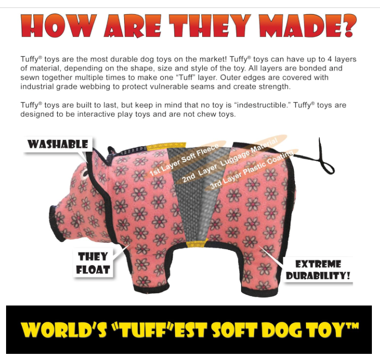 Tuffy Mega Oscar – Slitstark pipande hundleksak
