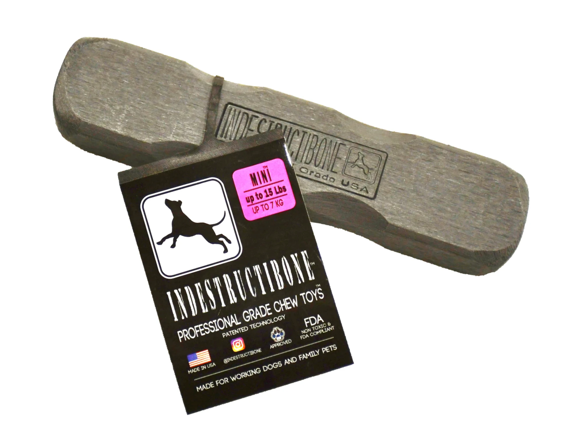 Indestructibone™ Mini – Tuggleksak med garanti | För hundar upp till 7 kg