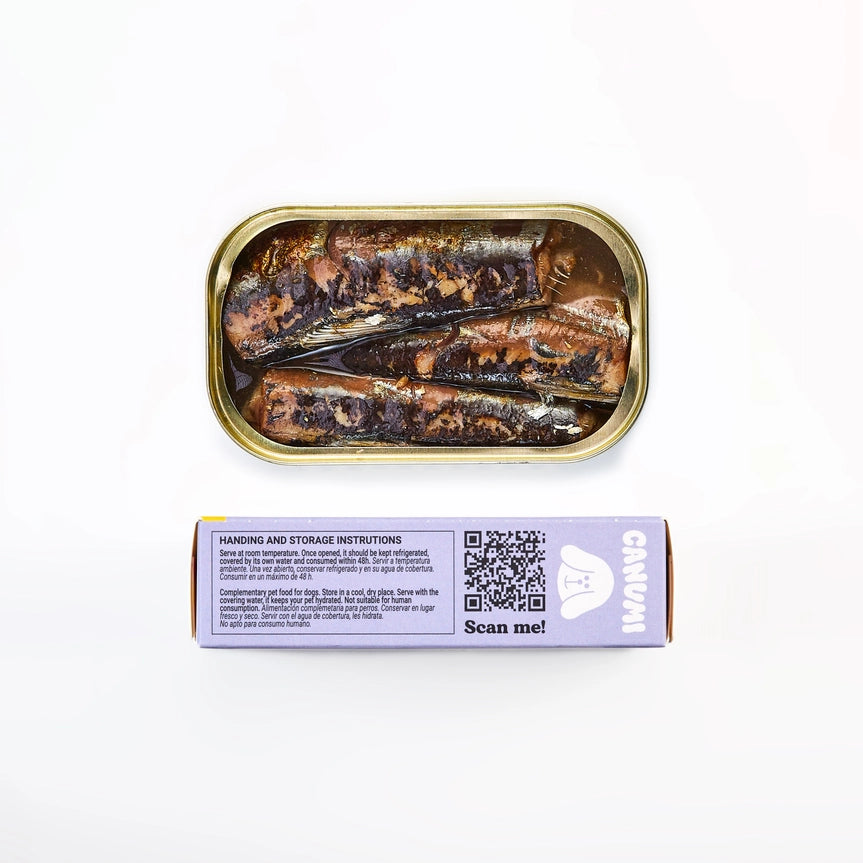 Canumi Naturliga Sardiner 115 g – Hel fisk till hund och katt