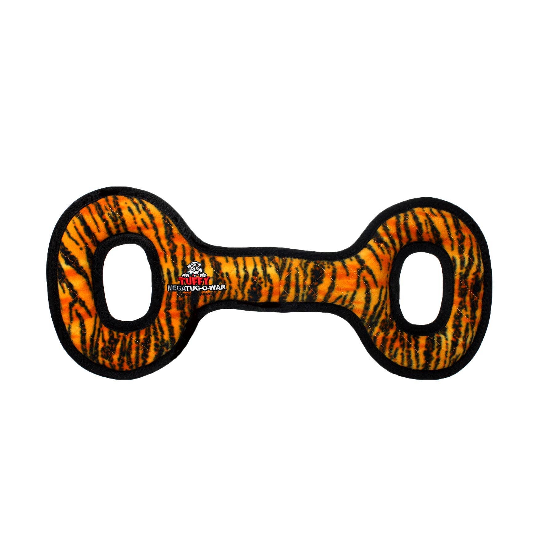 Tuffy Mega Tug Oval Tiger – Extra slitstark pipande dragleksak
