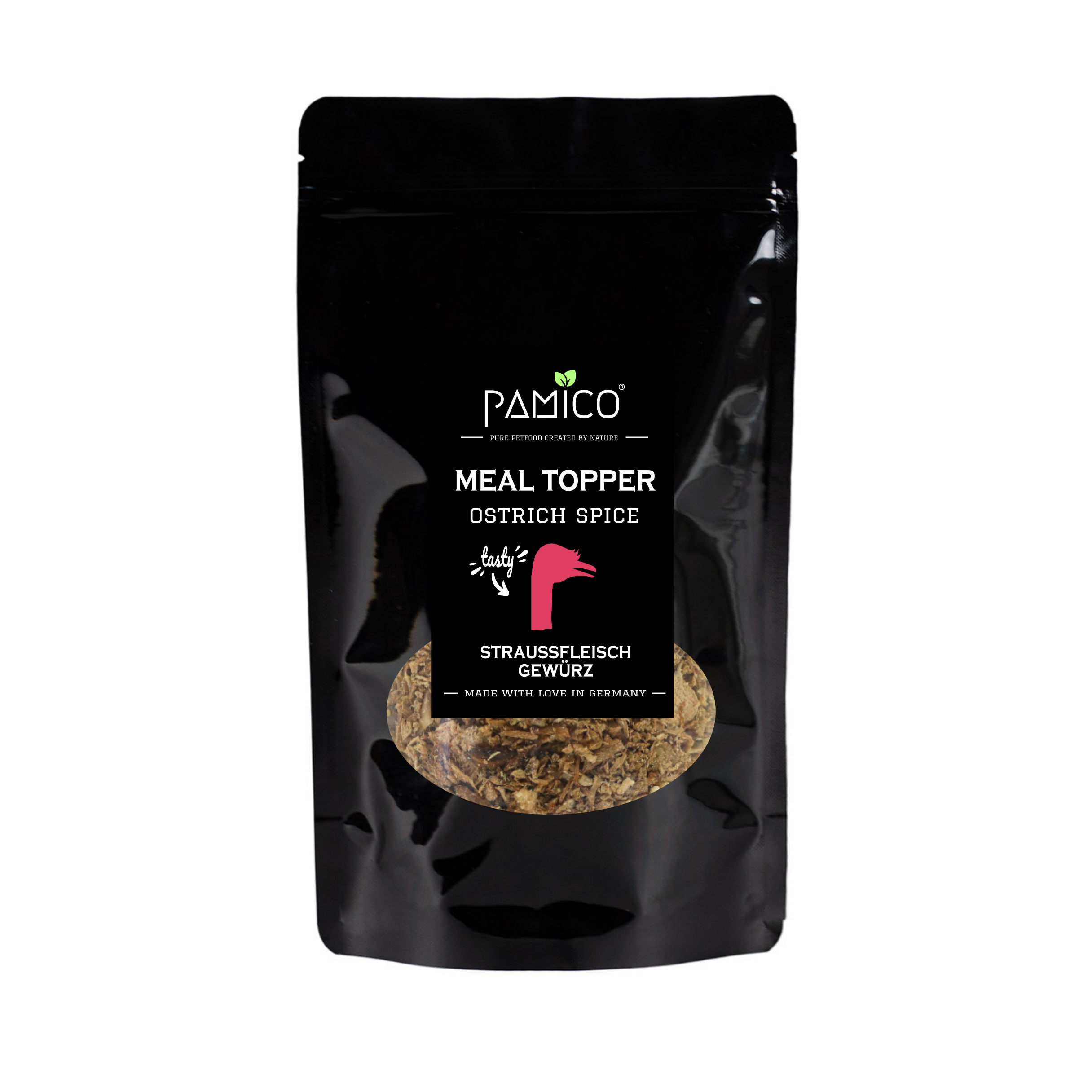 Pamico – Måltidstopp Struts | Naturlig BARF-topping för hundar & katter