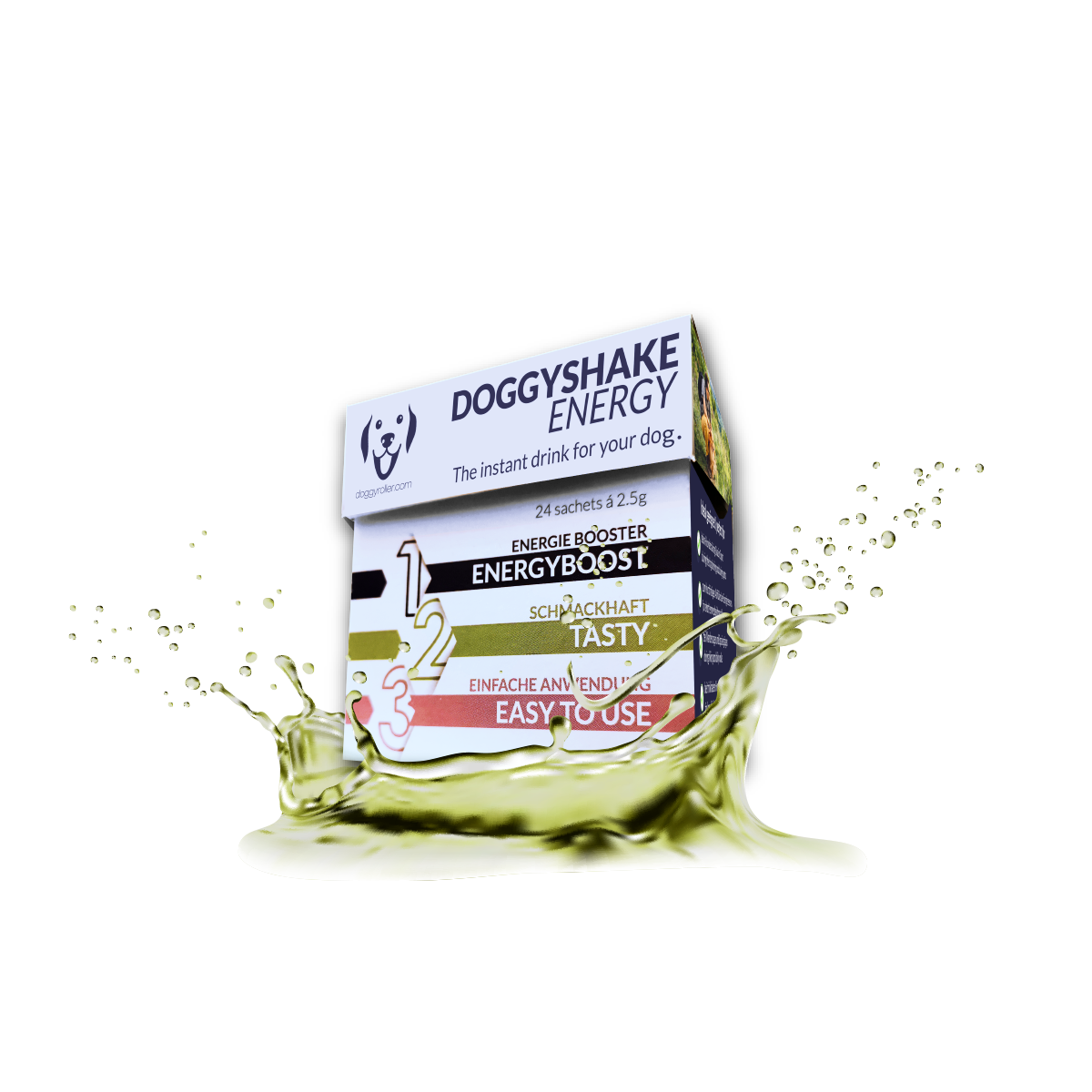 Doggyshake Energy – Energidryck för hundar | 24 portionspåsar