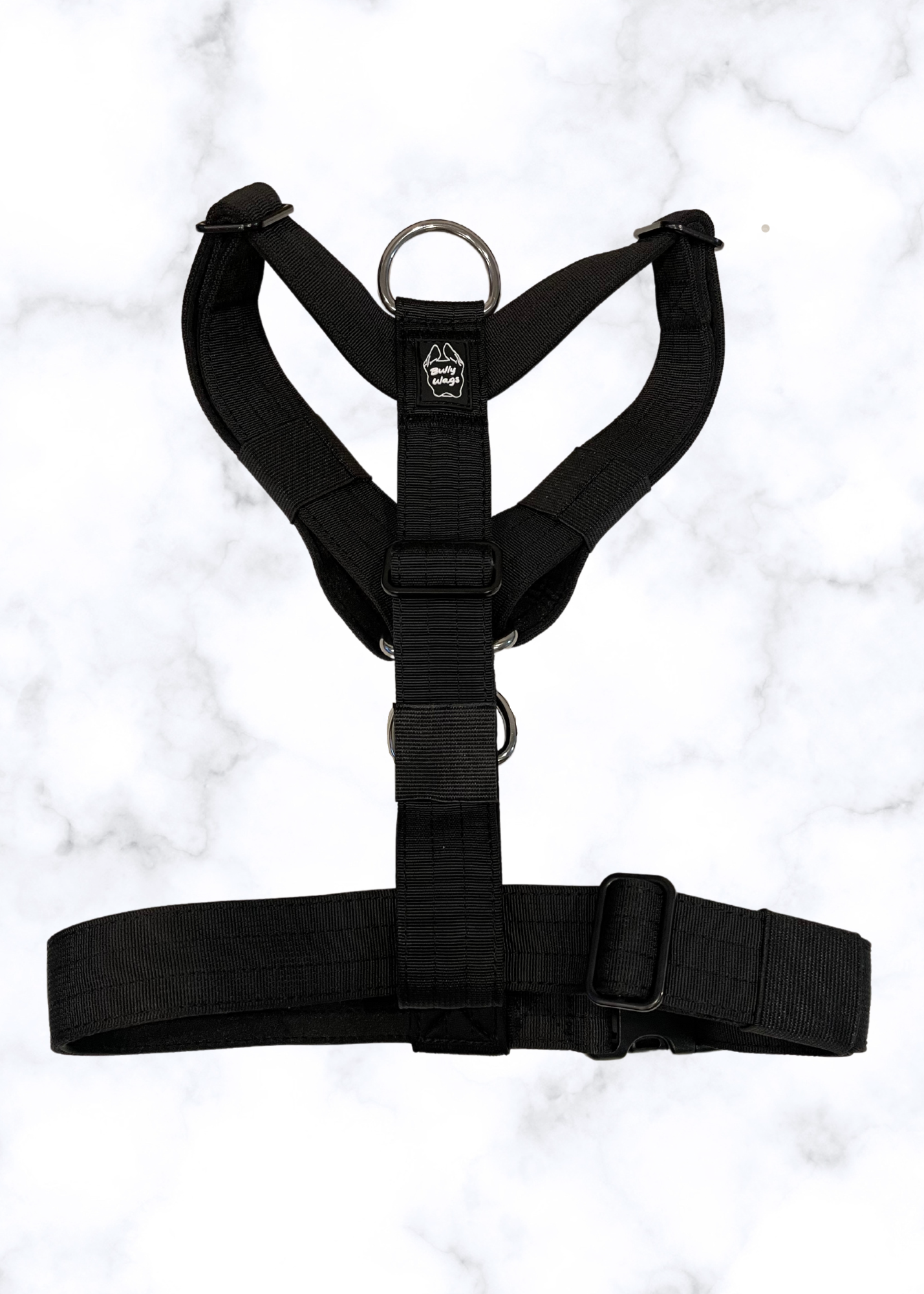 Bully Wags - Y Strap Adventure Sele - Svart: Svart / Liten