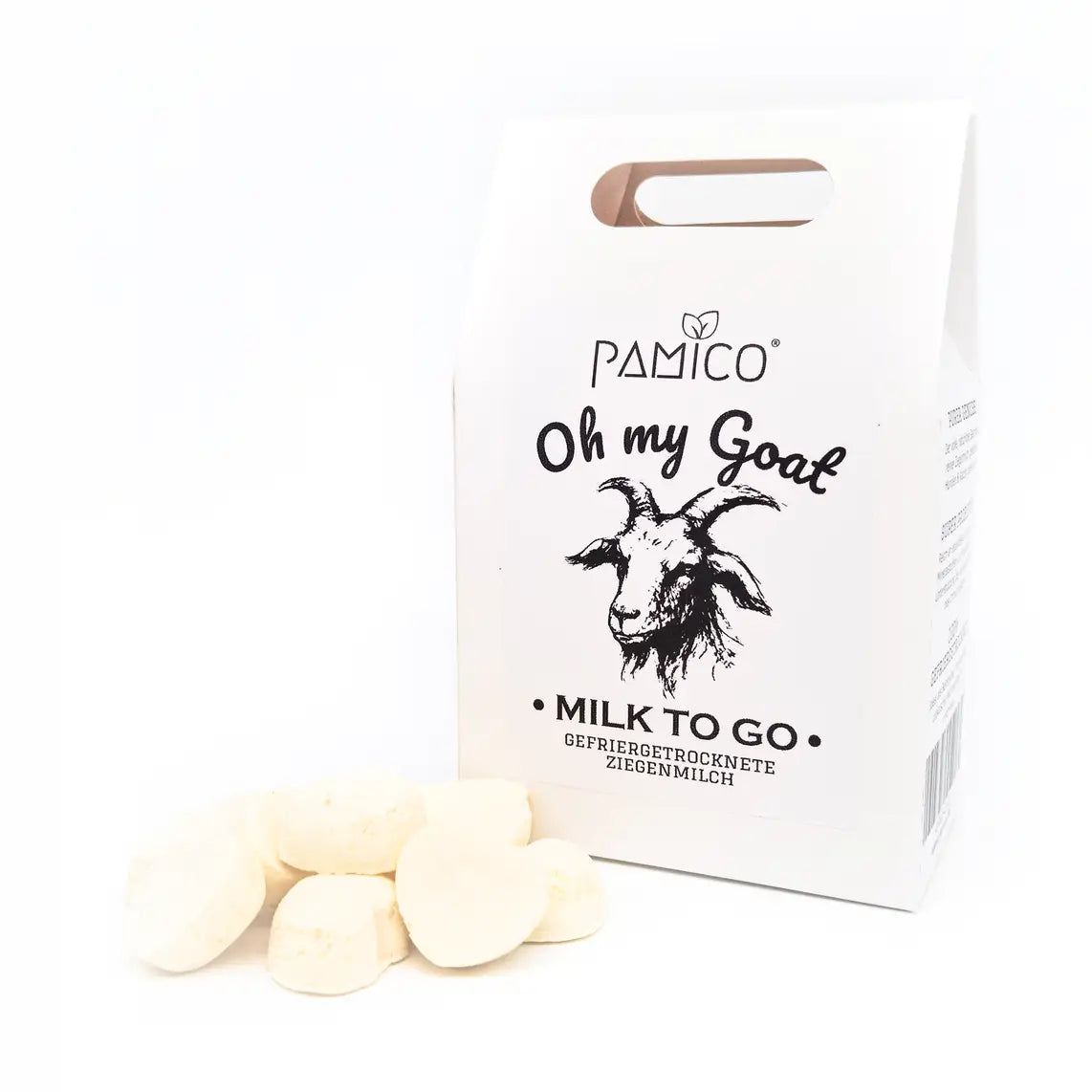 PAMICO Oh My Goat Milk To Go – Frystorkad getmjölk för hundar & katter