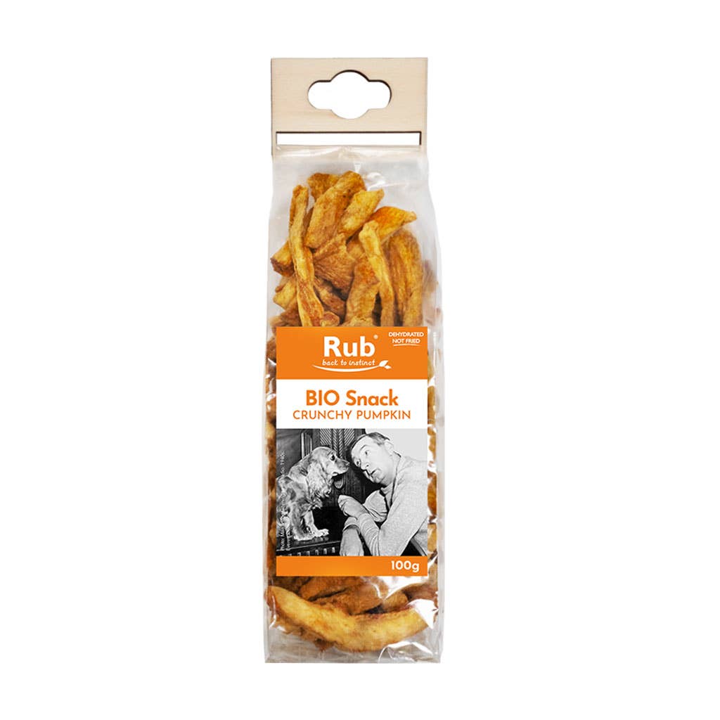 Rub Bio Snacks Pumpa – Ekologiskt Hundgodis av Torkad Pumpa