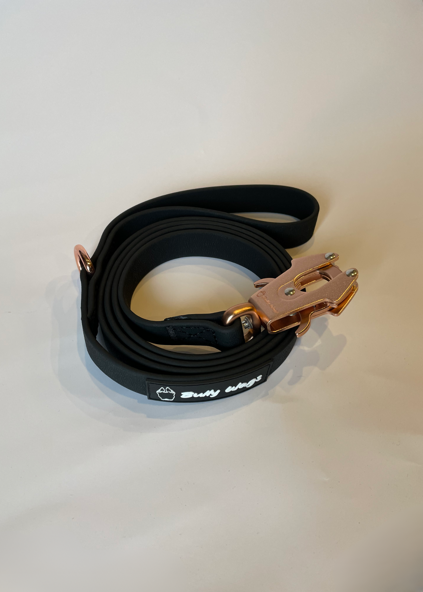 Bully Wags - Vattentät PVC Hundkoppel: Rose guld / 180 cm