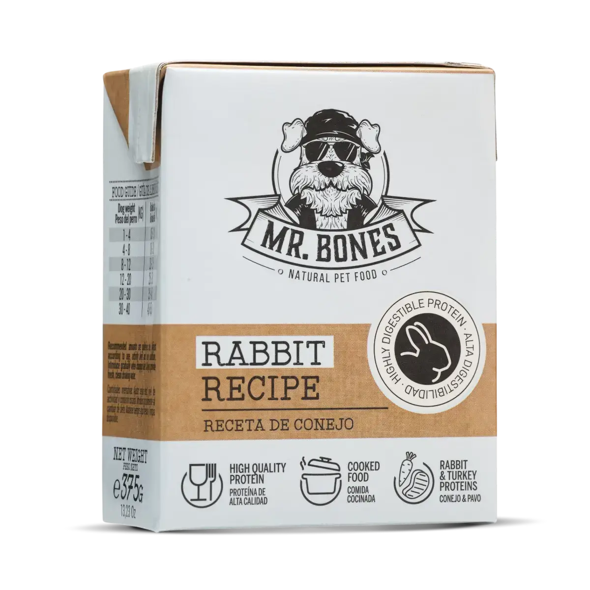 Tillagad hundmat Kanin 380 g