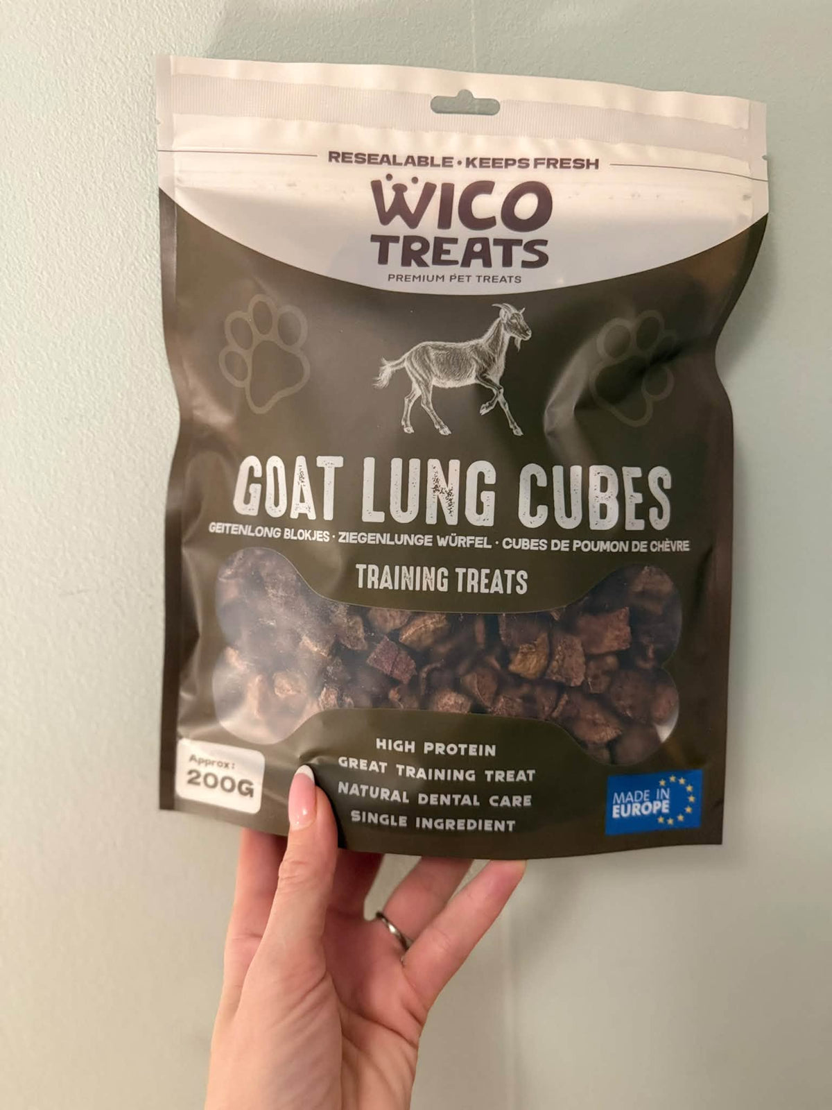 Getlungkuber 200 g – naturligt träningsgodis av 100 % getlunga