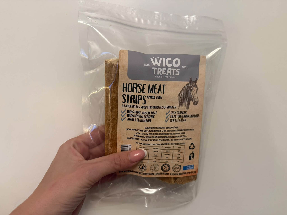 Hästköttsstrimlor 200 g – 100 % häst monoprotein