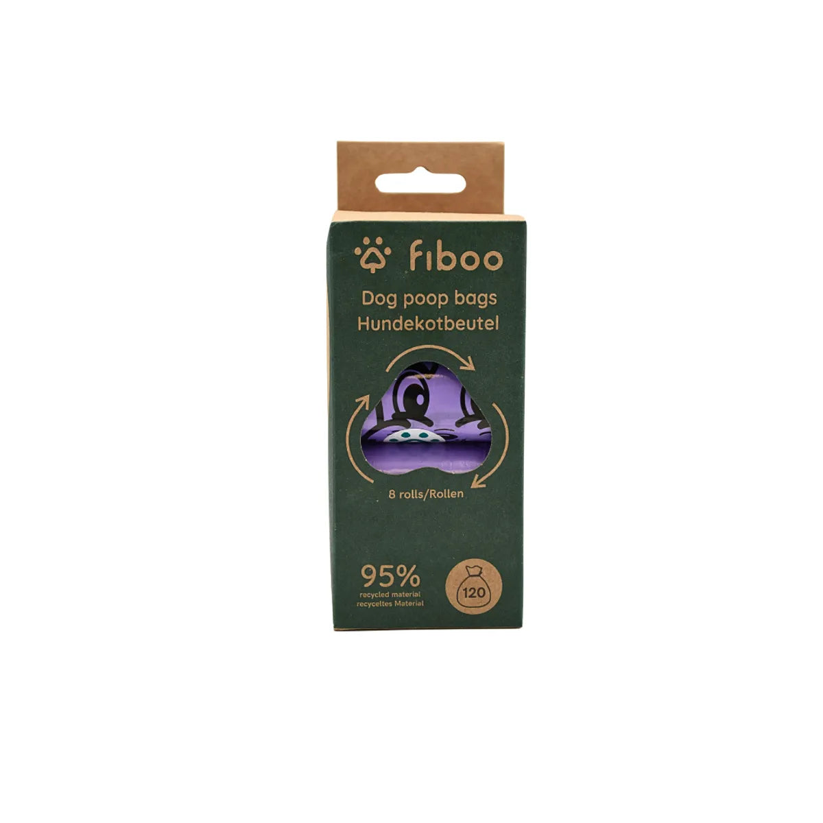 Fiboo Recycled Hundbajspåsar 120 st – Bajspåsar av Återvunnet Material