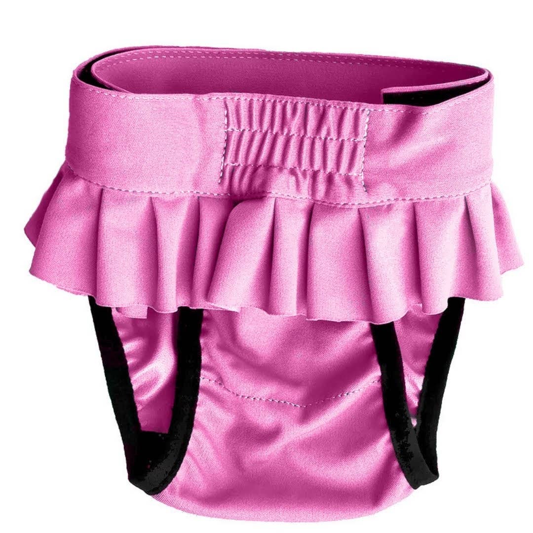 FINNERO BALLERINA Hundhygienbyxor – Rosa | Tvättbara tikskydd