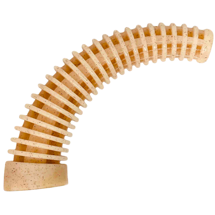 Flufflehorn Dental Antler XL – hornformat nylontugg för hund