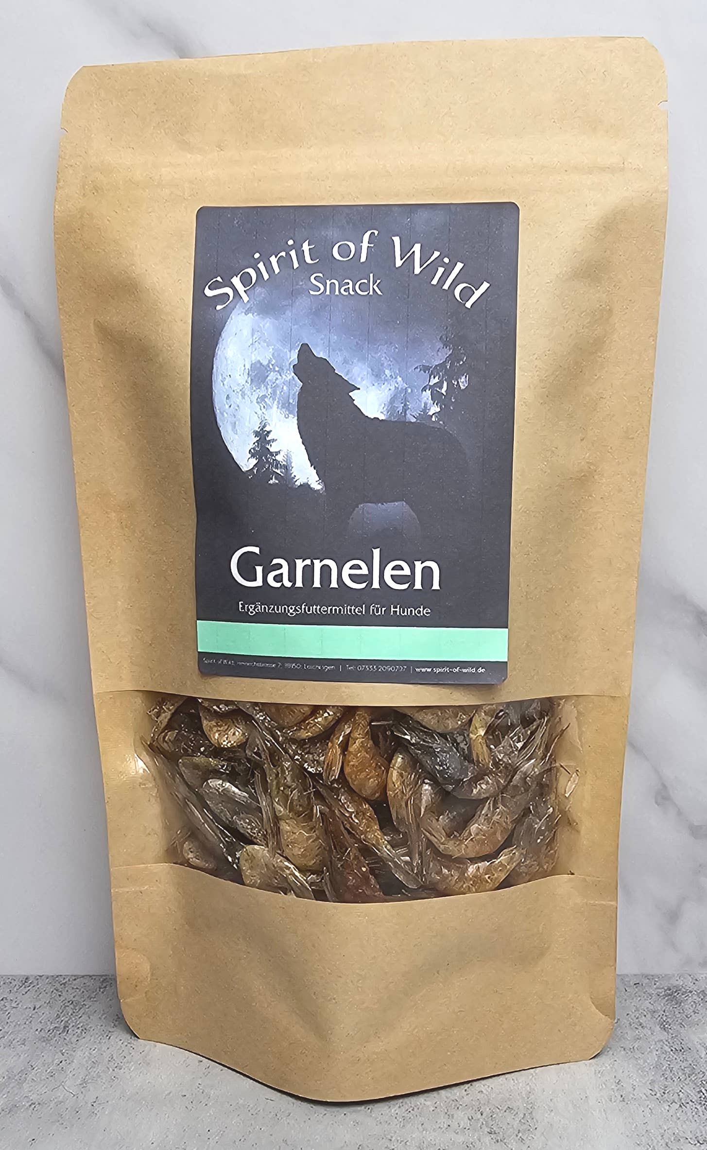 Hela räkor 50 g – naturligt hundgodis av 100 % räkor