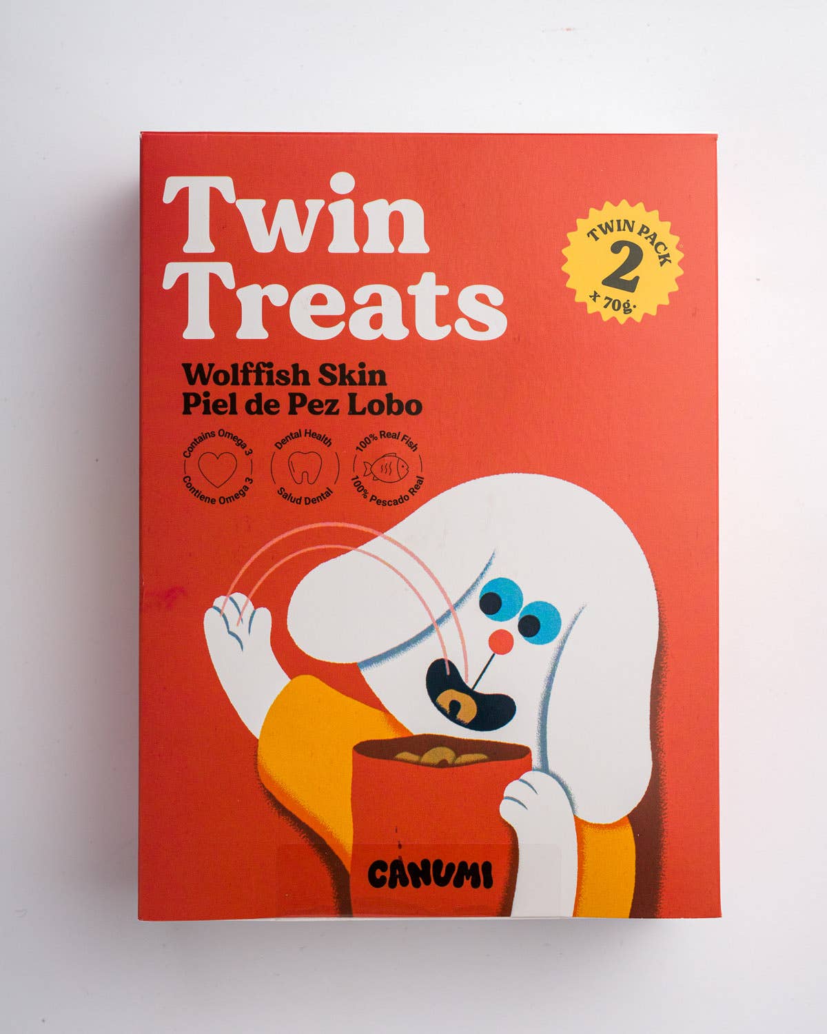 Twin Treats – Vargfiskskinn 2 x 70 g
