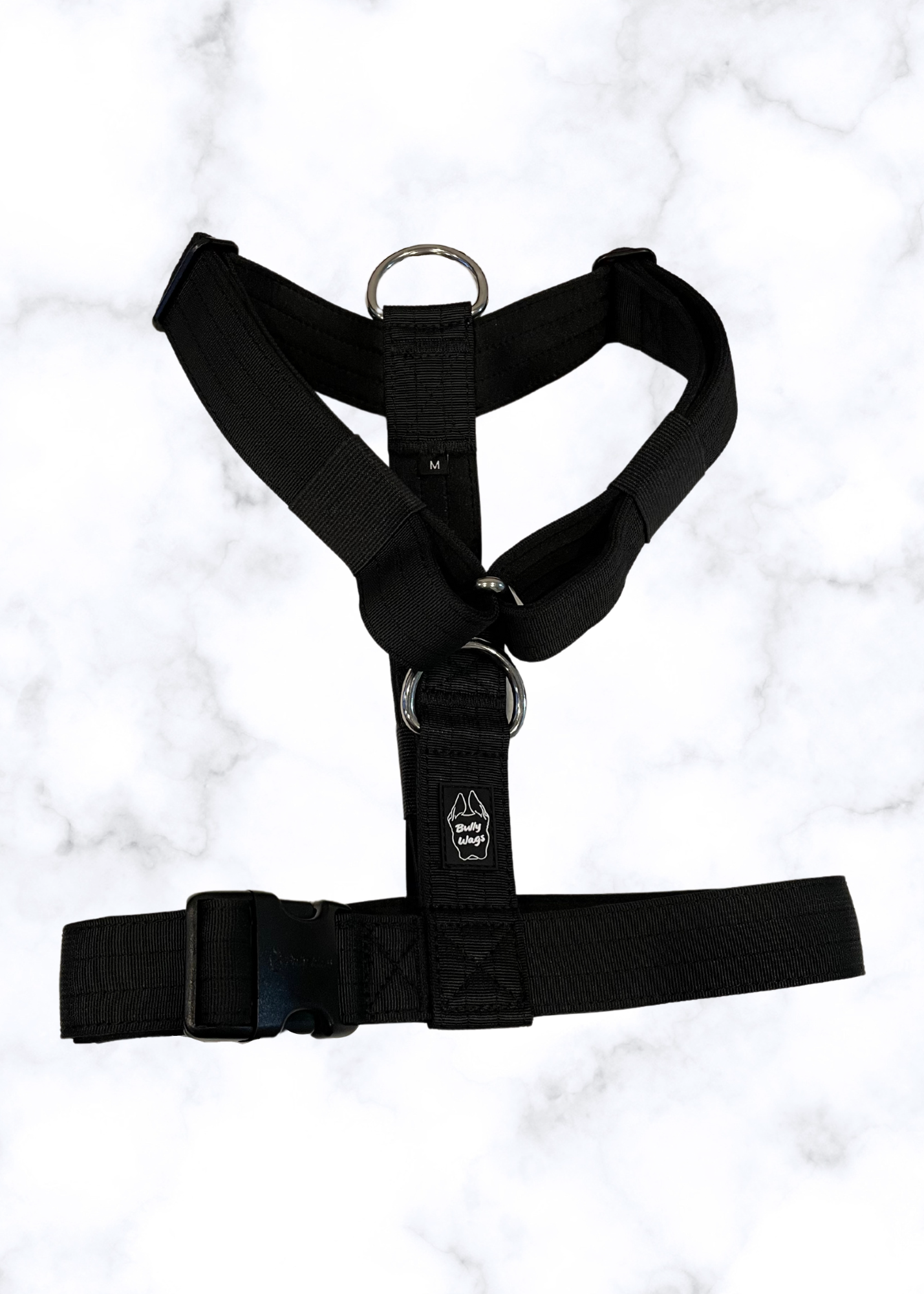 Bully Wags - Y Strap Adventure Sele - Svart: Svart / Liten