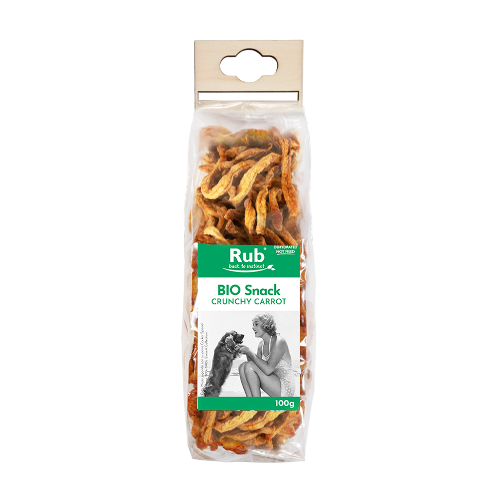 Rub Bio Snacks Morot – Ekologiskt Hundgodis av Torkad Morot