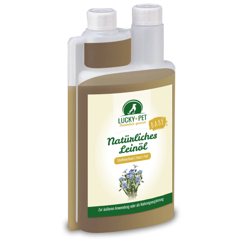 Lucky Pet Linolja – Kallpressad omega-3 olja | Premium