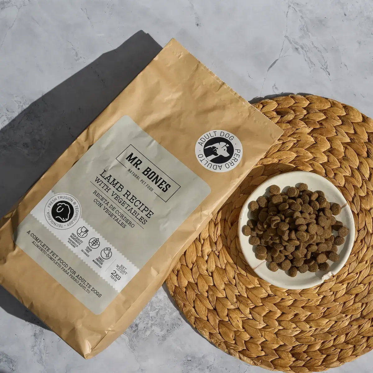Mr.Bones - Natural Pet Products - Torrfoder för hundar – Spannmålsfritt lammrecept