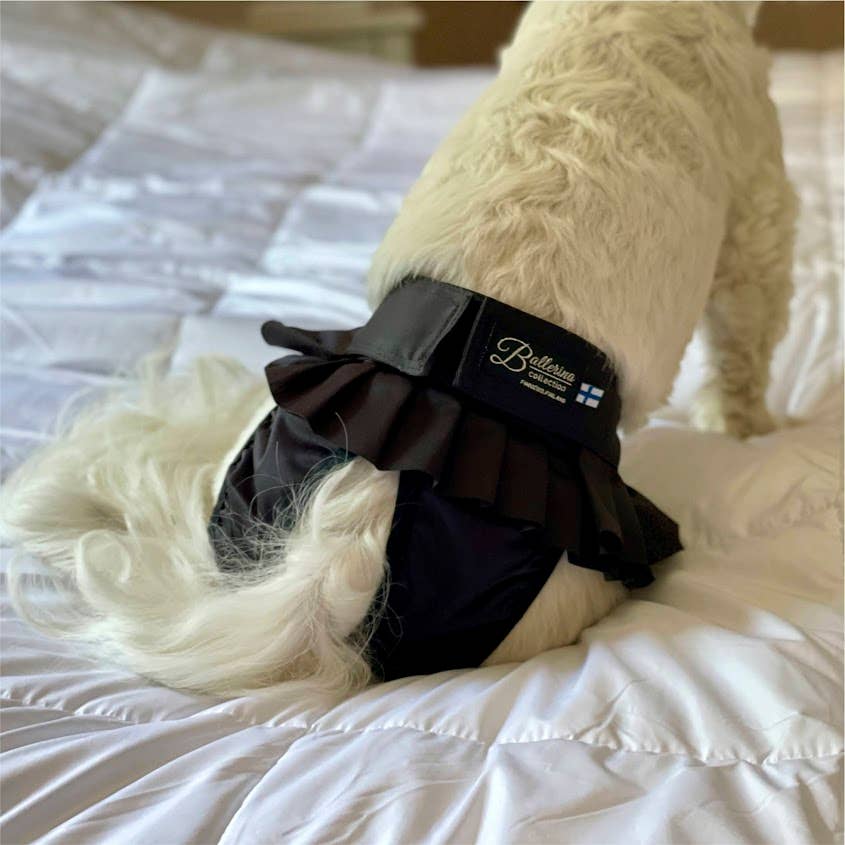 FINNERO BALLERINA Hundhygienbyxor – Rosa | Tvättbara tikskydd