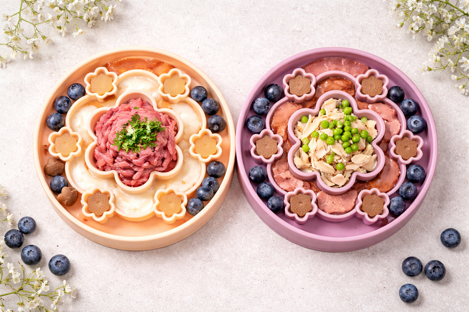 Pawsome Tails Blomma – Slow feeder för hund