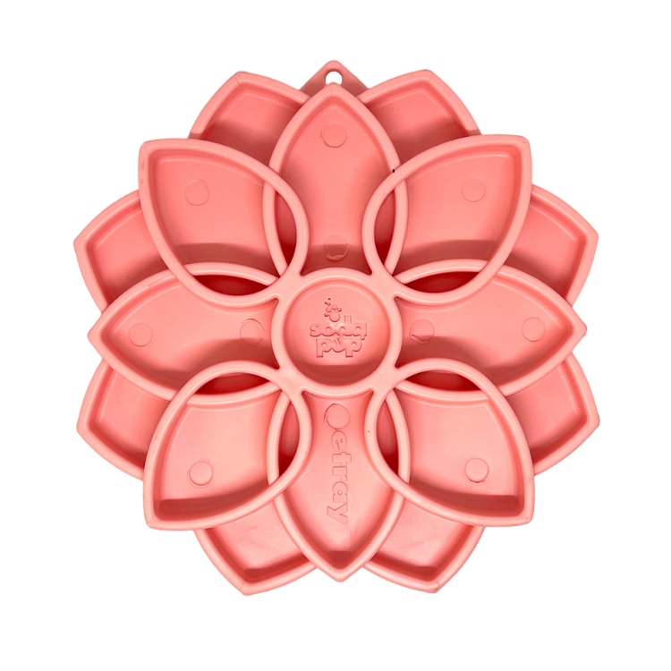 SodaPup Dog Toys - Mandala ”Softie” eTray berikningsbricka för hundar: Ljusgrön