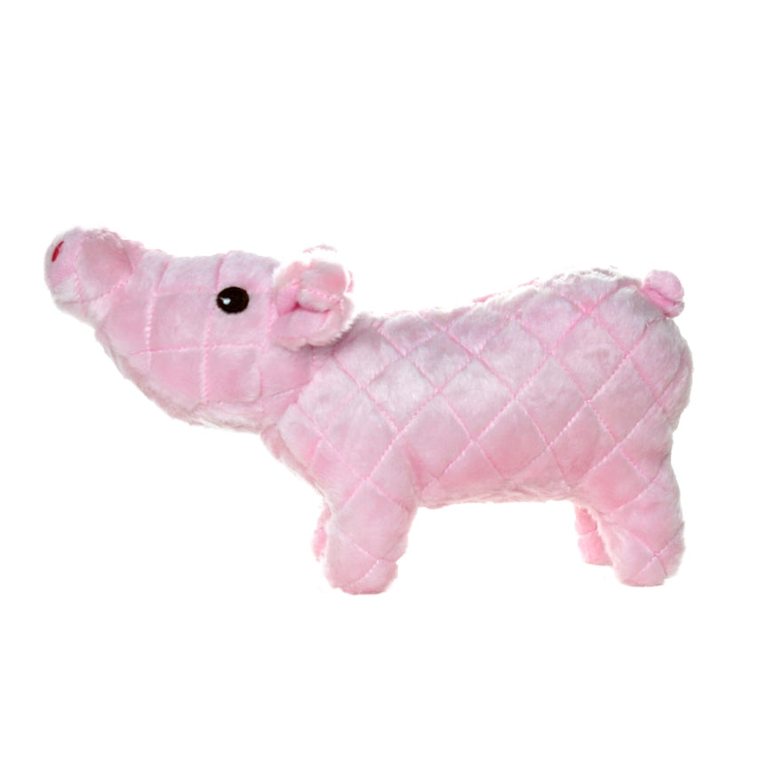 Tuffy Mighty Series Farm Pig – slitstark plyschleksak för aktiv lek