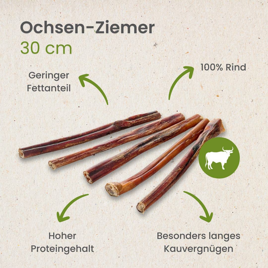 Kauartikel.com GmbH - Ox-Ziemer tuggrulle, cirka 30 cm